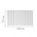 Painel Estofada Grécia 100CM Solteiro Suede Branco - D A DECOR