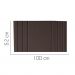 Painel Estofada Grécia 100CM Solteiro Suede Marrom - D A DECOR
