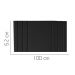 Painel Estofada Grécia 100CM Solteiro Suede Preto - D A DECOR