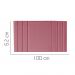 Painel Estofada Grécia 100CM Solteiro Suede Rosa - D A DECOR