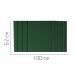 Painel Estofada Grécia 100CM Solteiro Suede Verde - D A DECOR