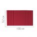 Painel Estofada Grécia 100CM Solteiro Suede Vermelho - D A DECOR