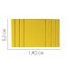 Painel Estofada Grécia 140CM Casal Suede Amarelo - D A DECOR
