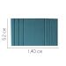 Painel Estofada Grécia 140CM Casal Suede Azul Turquesa - D A DECOR