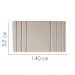 Painel Estofada Grécia 140CM Casal Suede Bege - D A DECOR