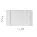 Painel Estofada Grécia 140CM Casal Suede Branco - D A DECOR