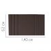 Painel Estofada Grécia 140CM Casal Suede Marrom - D A DECOR