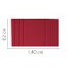 Painel Estofada Grécia 140CM Casal Suede Vermelho - D A DECOR
