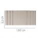 Painel Estofada Grécia 160CM Queen Suede Bege - D A DECOR