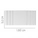 Painel Estofada Grécia 160CM Queen Suede Branco - D A DECOR