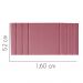 Painel Estofada Grécia 160CM Queen Suede Rosa - D A DECOR