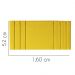 Painel Estofada Grécia 160CM Quenn Suede Amarelo - D A DECOR