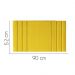 Painel Estofada Grécia 90CM Solteiro Suede Amarelo - D A DECOR