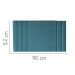 Painel Estofada Grécia 90CM Solteiro Suede Azul Turquesa - D A DECOR