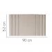 Painel Estofada Grécia 90CM Solteiro Suede Bege - D A DECOR