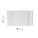 Painel Estofada Grécia 90CM Solteiro Suede Branco - D A DECOR