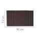 Painel Estofada Grécia 90CM Solteiro Suede Marrom - D A DECOR