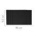 Painel Estofada Grécia 90CM Solteiro Suede Preto - D A DECOR