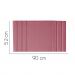 Painel Estofada Grécia 90CM Solteiro Suede Rosa - D A DECOR