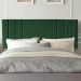 Painel Estofada Grécia 90CM Solteiro Suede Verde - D A DECOR
