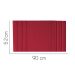 Painel Estofada Grécia 90CM Solteiro Suede Vermelho - D A DECOR
