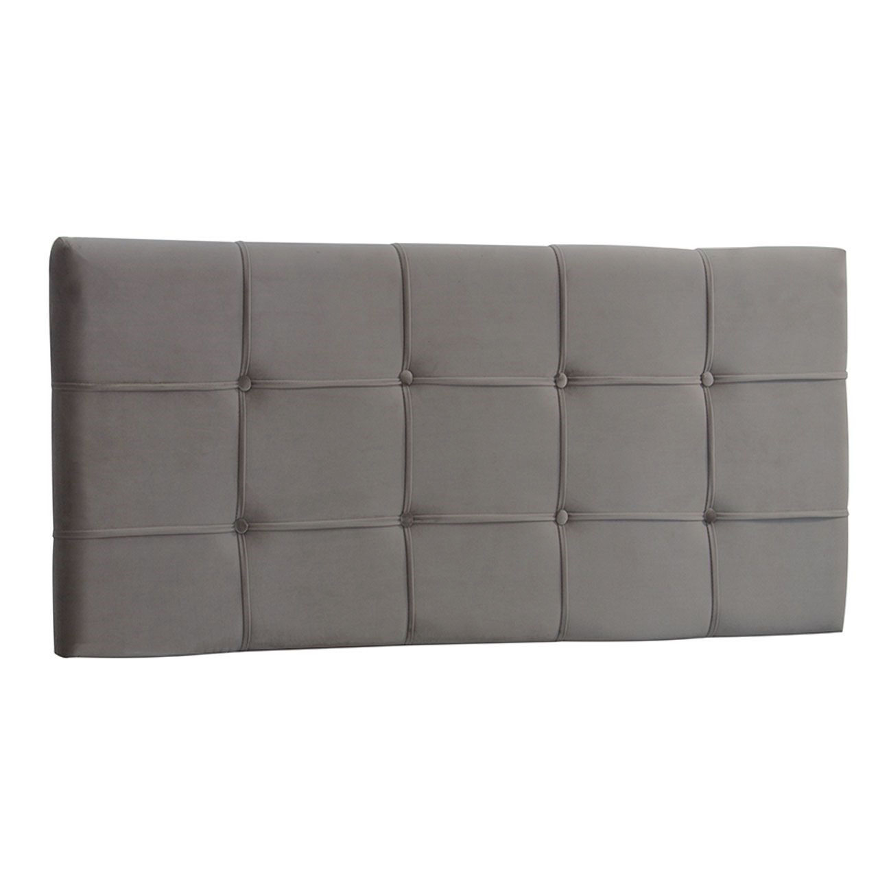 Painel King Ana Luisa 195 CM Cinza - D A Decor