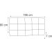 Painel King Ana Luisa 195 CM Cinza - D A Decor