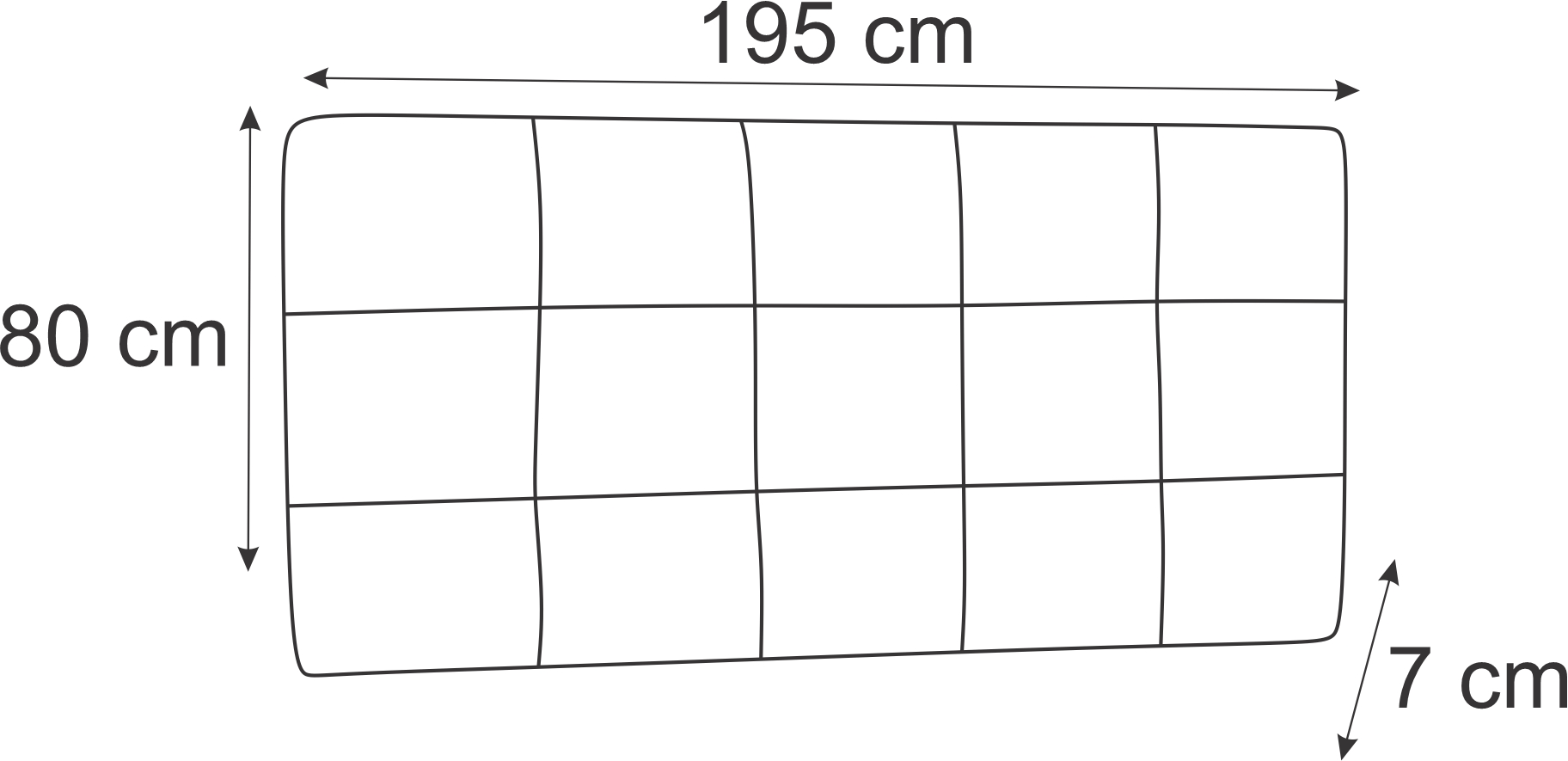 Painel King Ana Luisa 195 CM Cinza - D A Decor