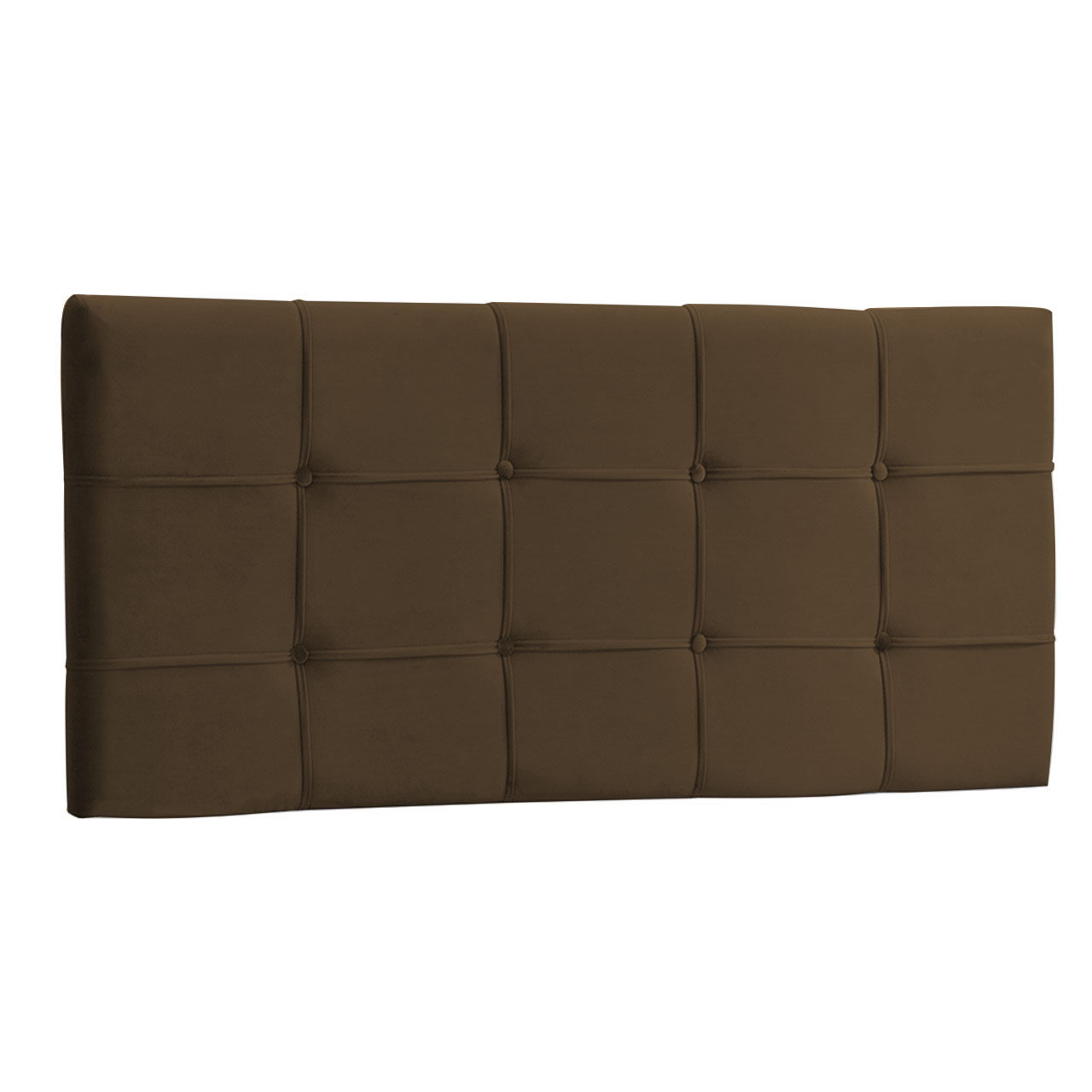 Painel King Jordania 195 CM Marrom - D A Decor