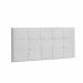 Painel King Strass Jordania 195 CM Suede Branco - D A Decor