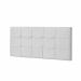 Painel King Strass Jordania 195 CM Suede Branco - D A Decor