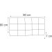 Painel Solteiro Jordania 90 CM Marrom - D A Decor