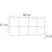 Painel Solteiro Poliana 90 CM Bege - D A Decor