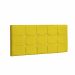 Painel Solteiro Strass Jordania 100 CM Suede Amarelo - D A Decor