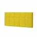 Painel Solteiro Strass Jordania 100 CM Suede Amarelo - D A Decor