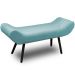 Recamier Áustria 120 CM Suede Azul Turquesa- D A Decor