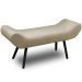 Recamier Áustria 120 CM Suede Bege - D A Decor