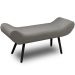 Recamier Áustria 120 CM Suede Cinza - D A Decor