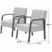 Kit 2 Poltronas Decorativas 1 Lugar Jade Braço Madeira D Salla Suede Marrom