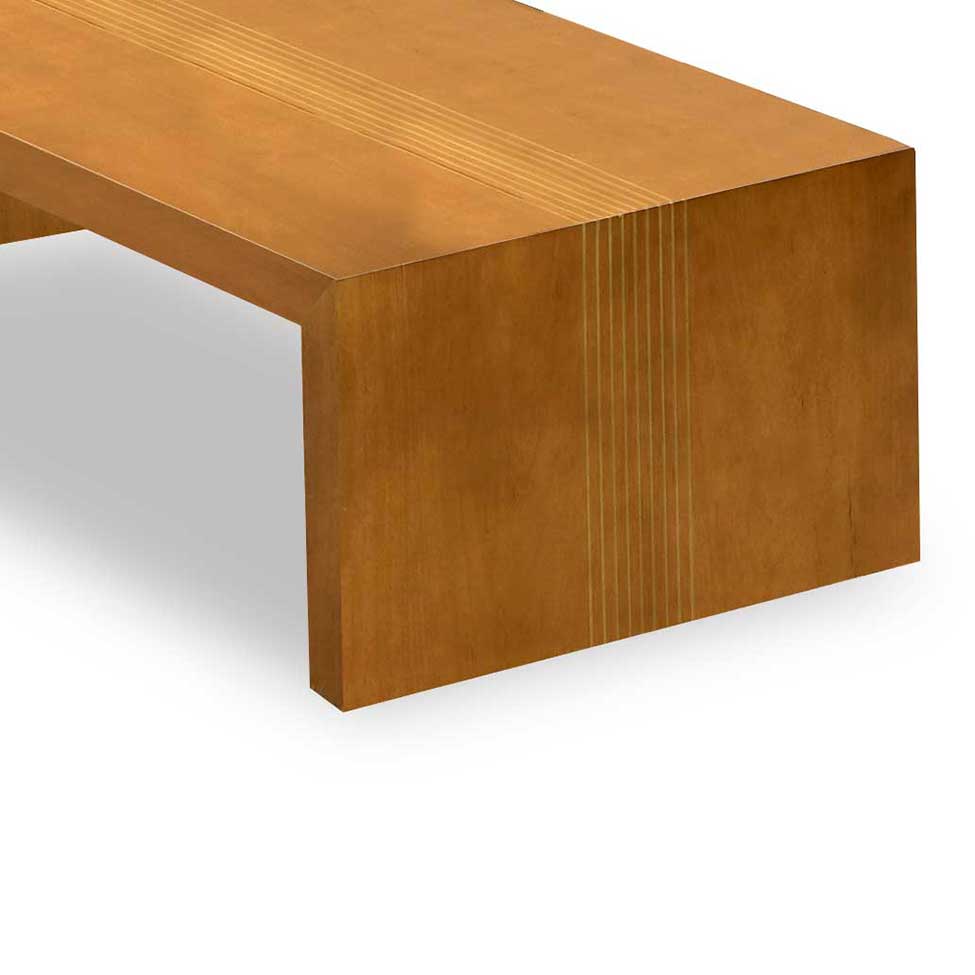 Mesa de Centro Retangular Gold 160 Imbuia 36x160x60cm