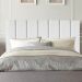 Cabeceira Estofada Casal 140CM Karla Suede Branco - D A DECOR