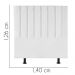 Cabeceira Estofada Casal 140CM Karla Suede Branco - D A DECOR