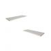 2 Tampo Prateleira Branco 50x17 MDF s/ suporte