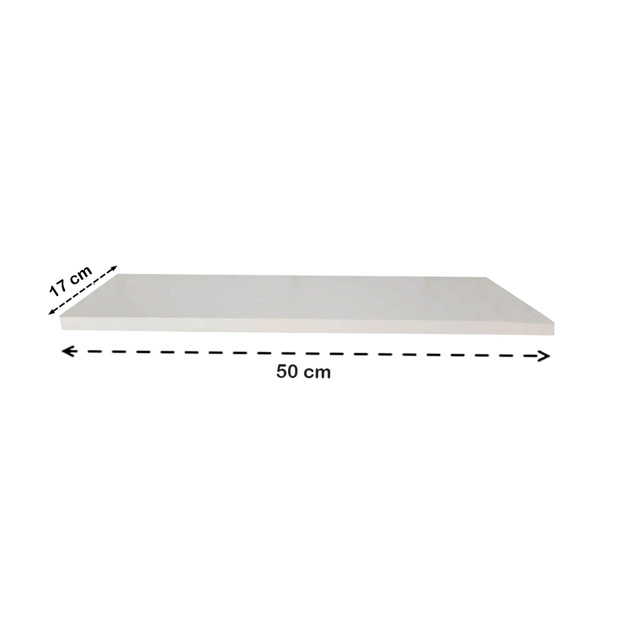 2 Tampo Prateleira Branco 50x17 MDF s/ suporte