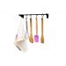 Barra Utensílios organizador P/ cozinha 5 ganchos Swing - 35cm