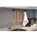 Barra Utensílios organizador P/ cozinha 5 ganchos Swing - 35cm