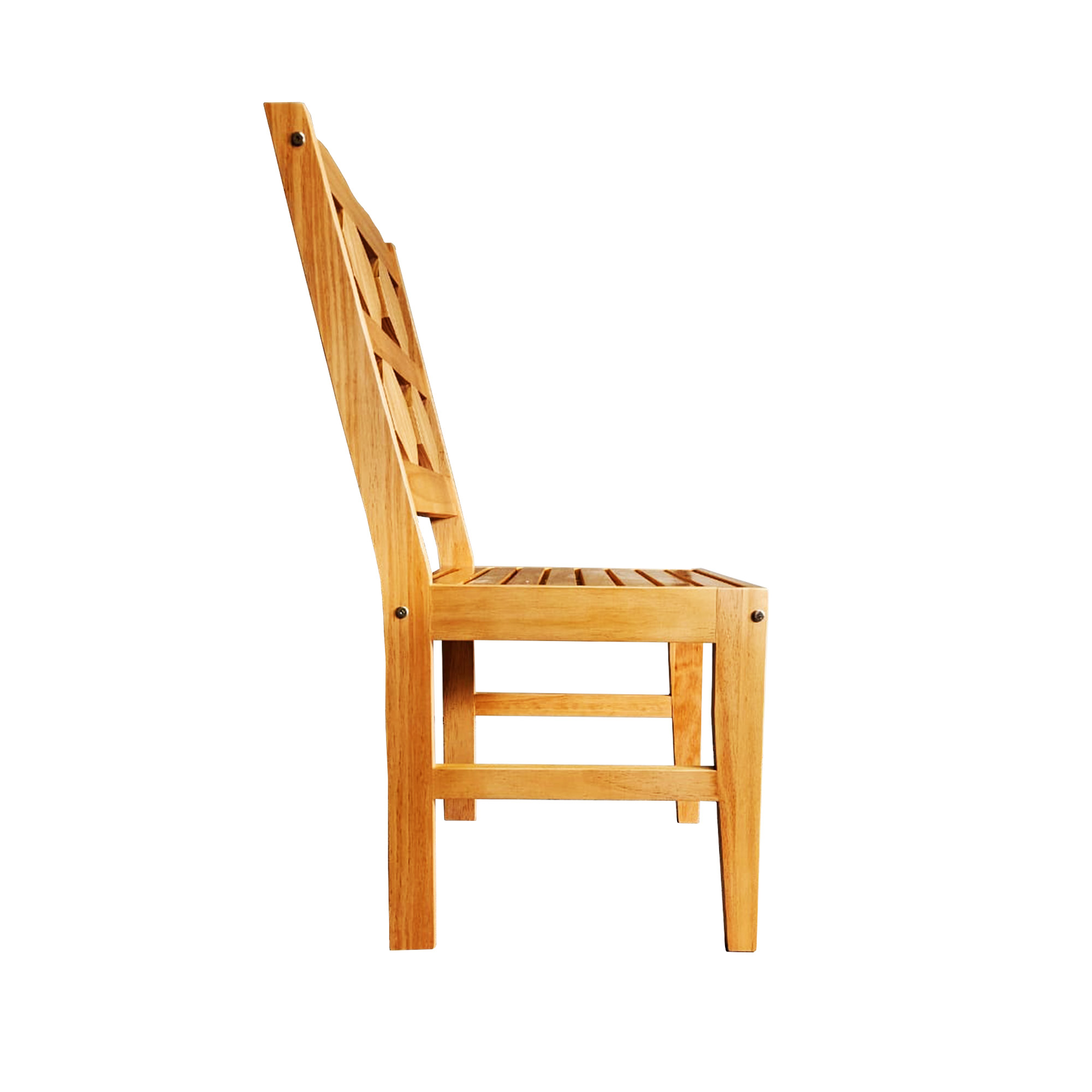 Conjunto 2 Cadeiras Sala De Jantar Madeira Maciça Design Colmeia Envernizada Mel