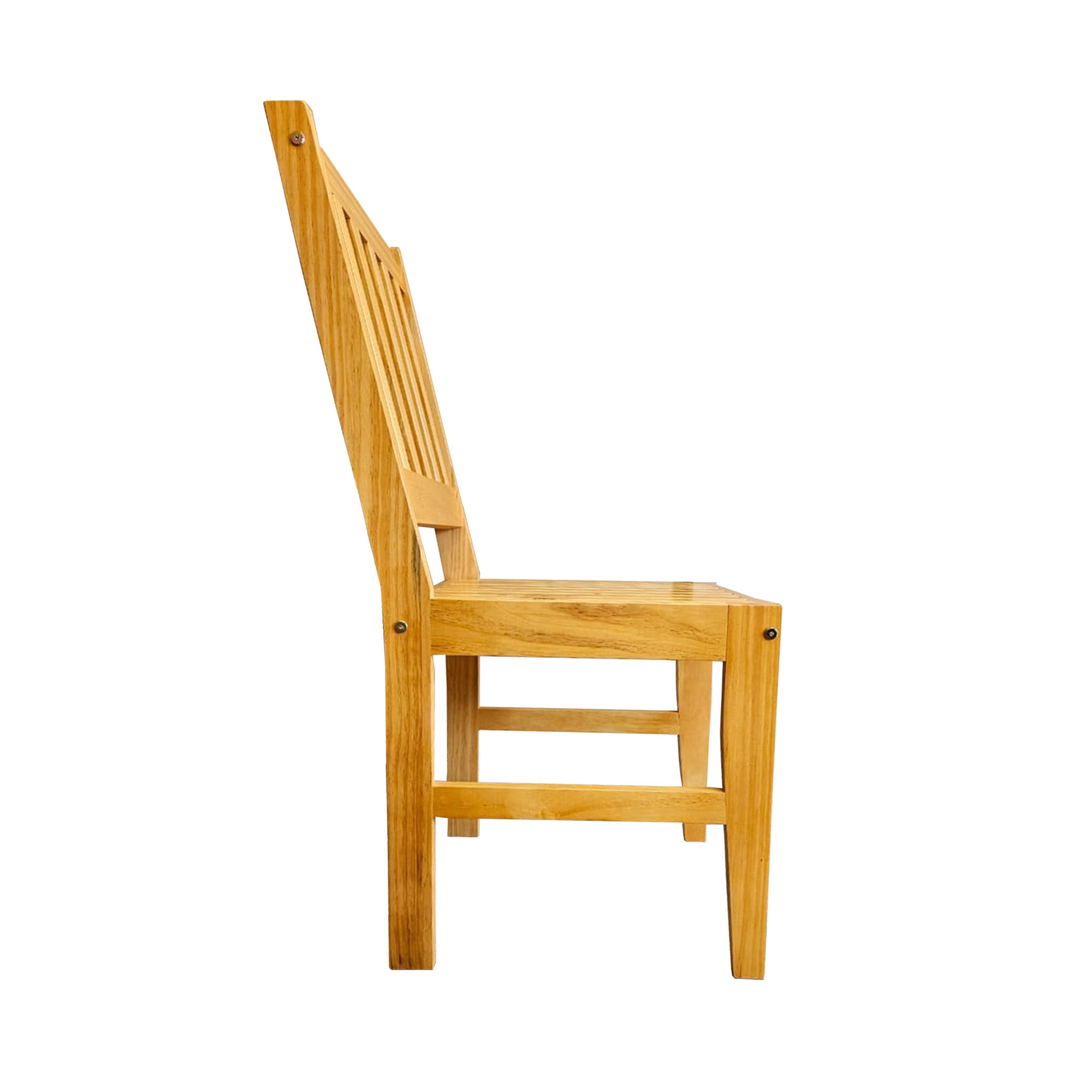 Conjunto Cadeira Ripada Maciça Cozinha Jantar Rustica cor Mel