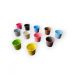 KIT 11 Vasinhos Suculenta colorido Mini vaso Plástico Flor Decoração.