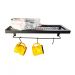 KIT 2 Prateleiras de Tela Decorativas Cozinha Porta Toalhas e Utensílios Metal Preto